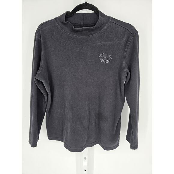 Blair Women's Back Long Sleeve Turtle neck Logo Embroidered Top Size XL - Picture 1 of 4